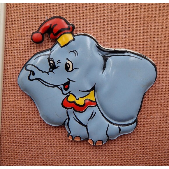 Walt Disney Puffy Dumbo 2-D Wall Art Picture Frame 1960s Hanging - Picture 2 of 5